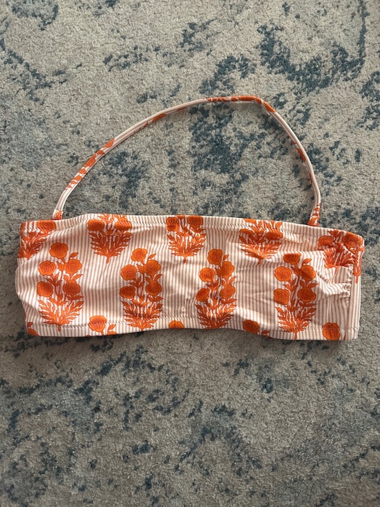 J. Crew Other - J. Crew Orange Floral Bandeau Top